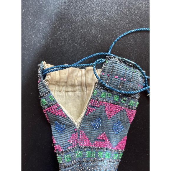 Antique Glass Beaded Purse Edwardian or 1920's - Picture 5 of 8